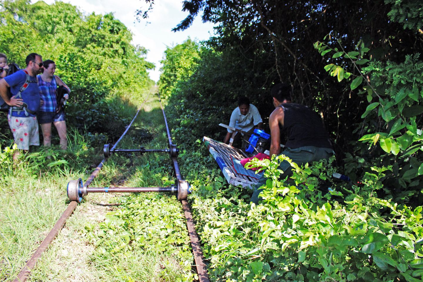 Clearing the way for us to pass