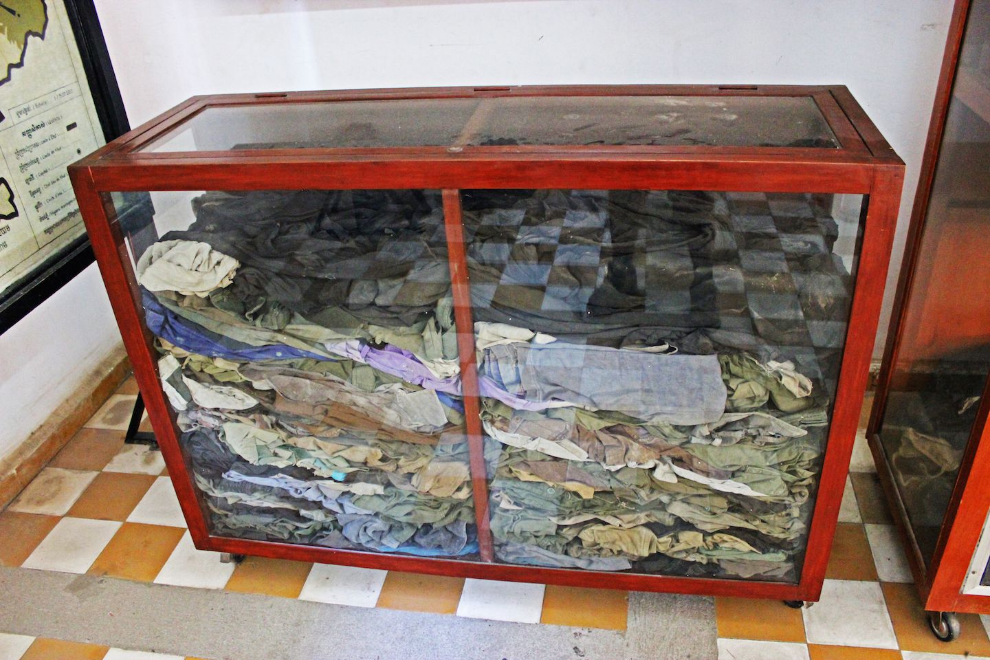 Clothes from prisoners at S-21
