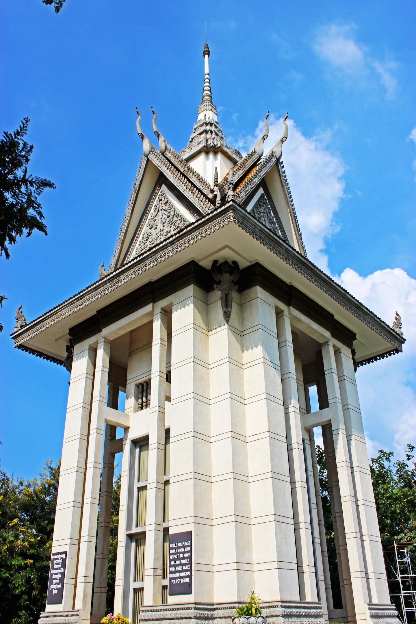 Commemorating stupa at the Choeung-Ek Killing Fields