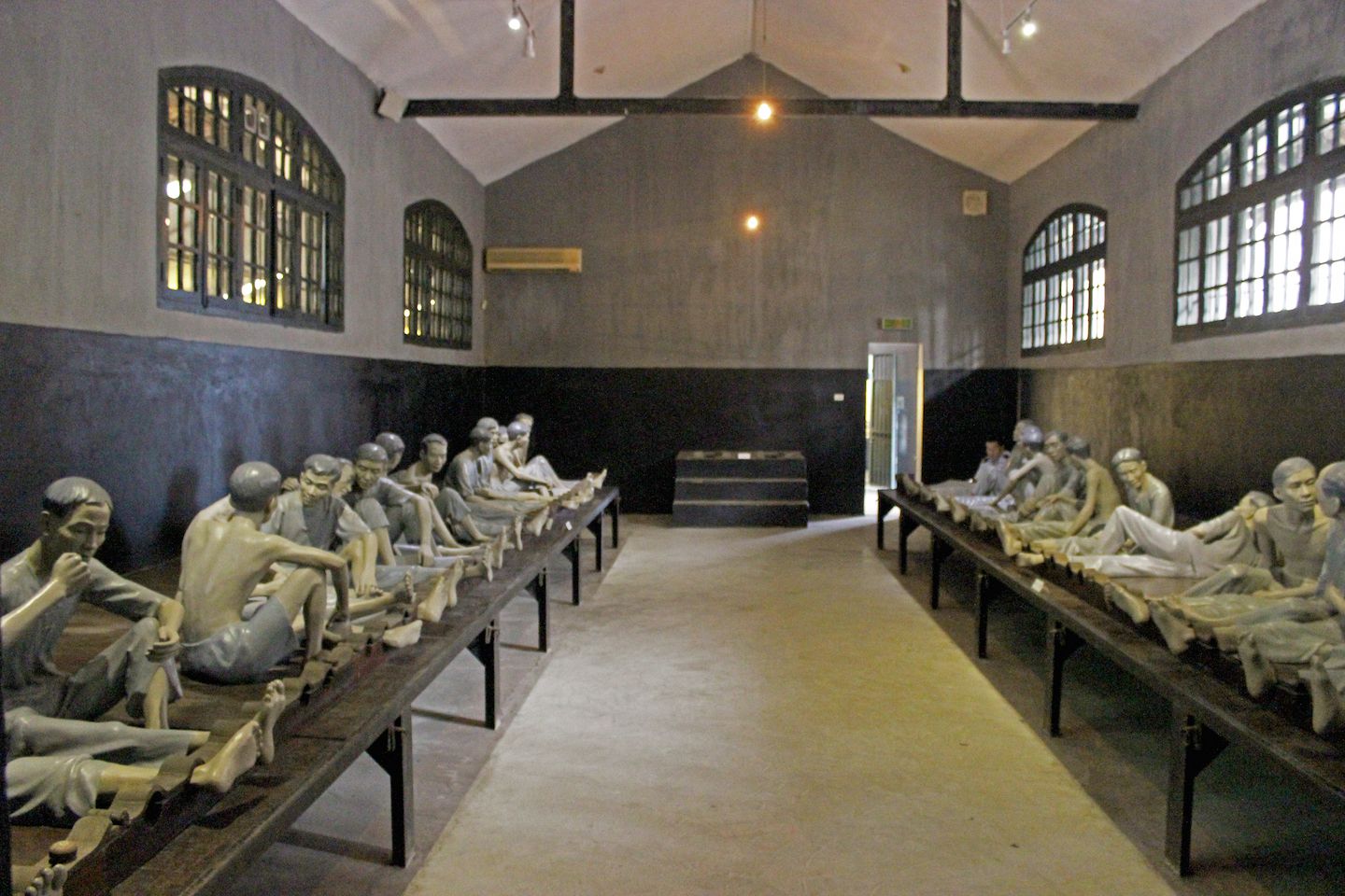 Common cells at the Hoa Lo Prison