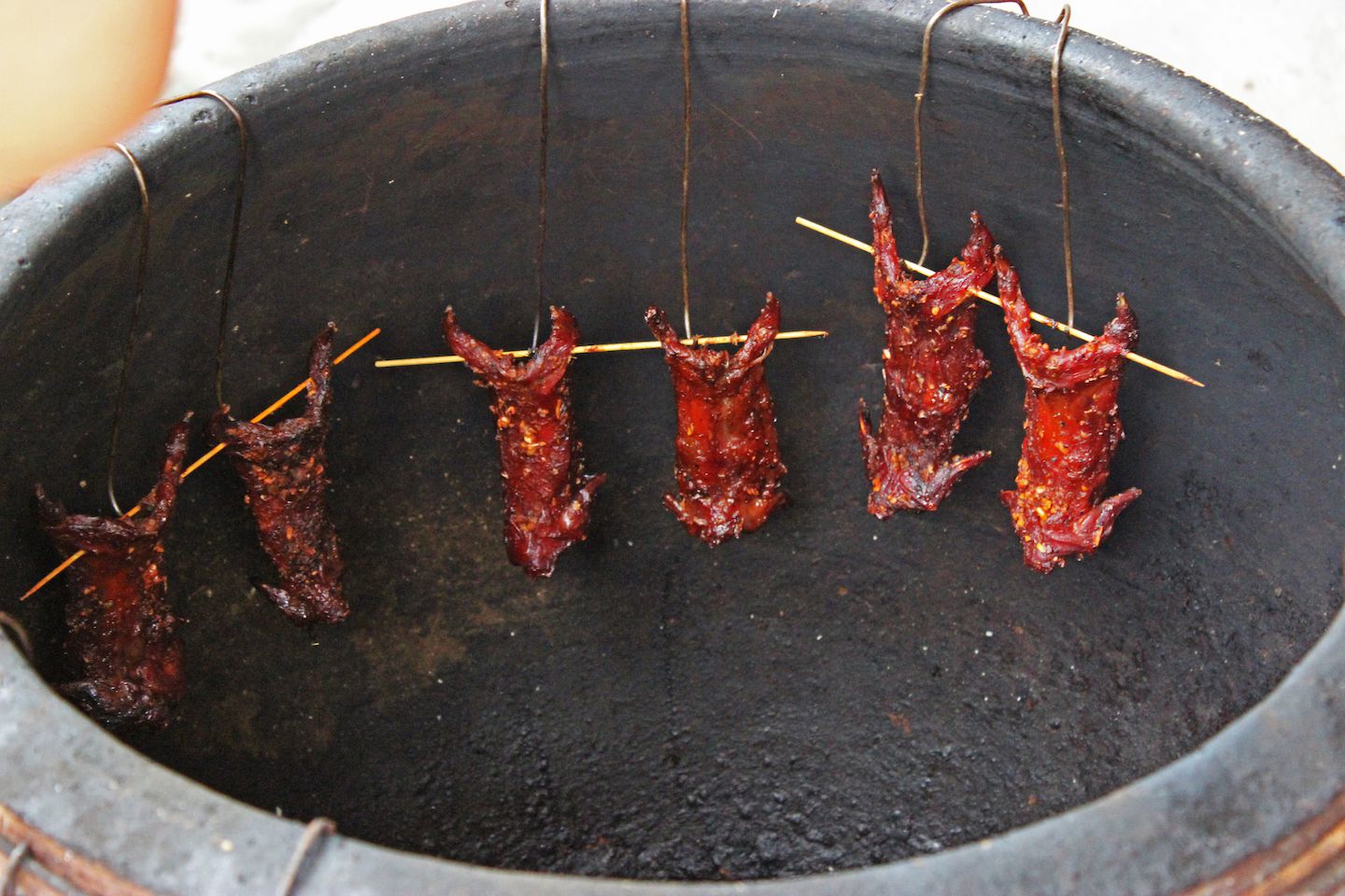 Cooking some rat meat