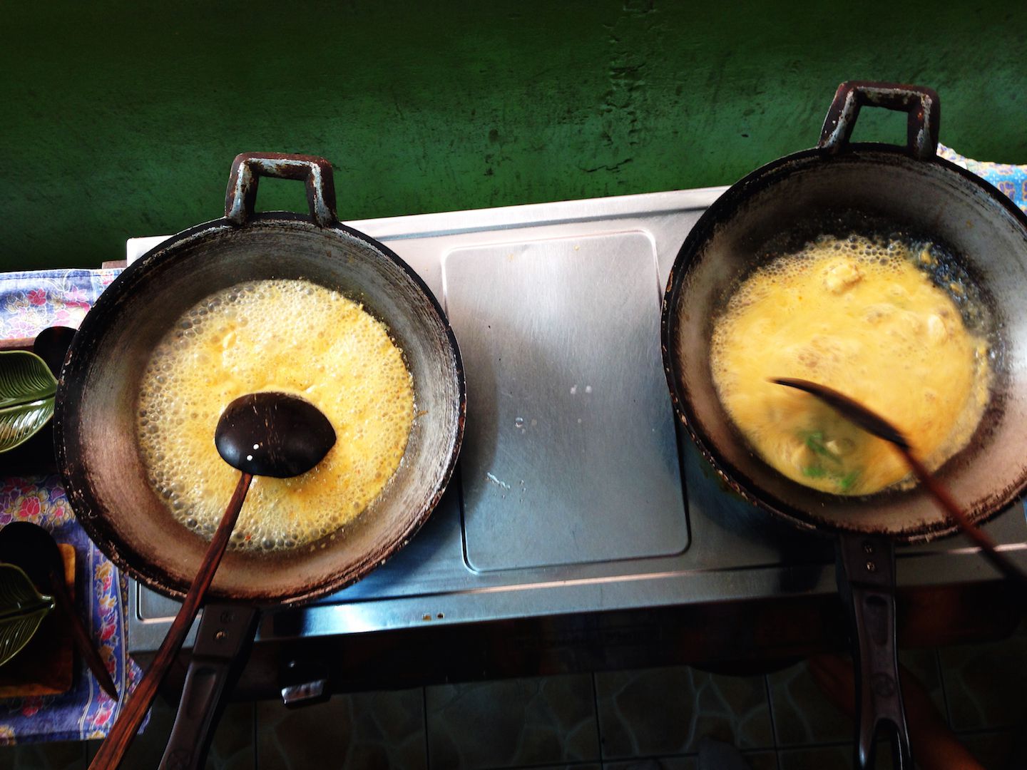 Cooking the Panang Curry, Bangkok, Thailand