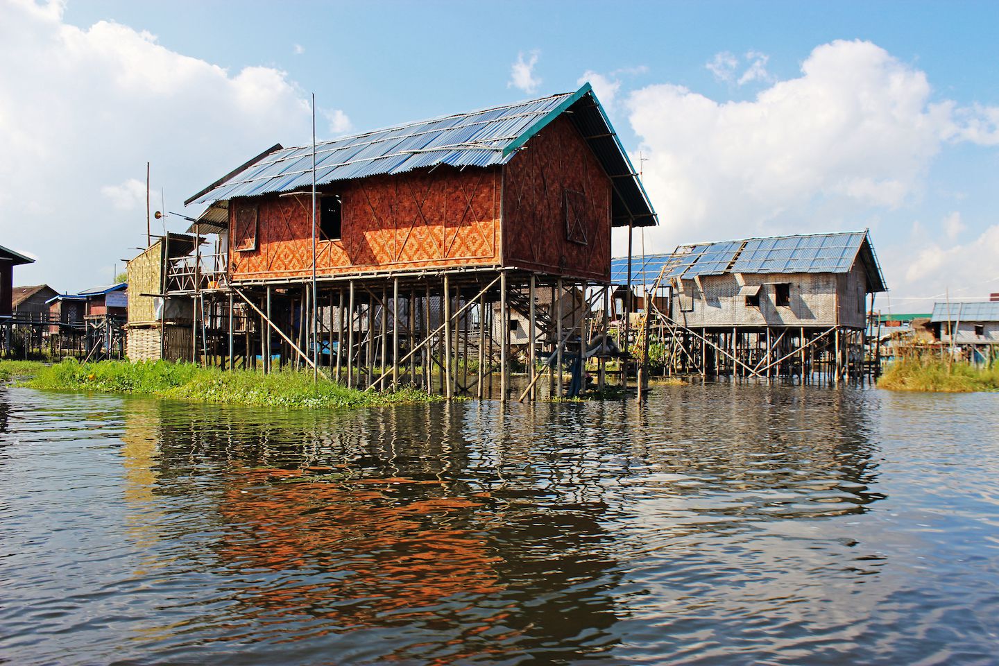 Floating villages on Inle Lake, Myanmar