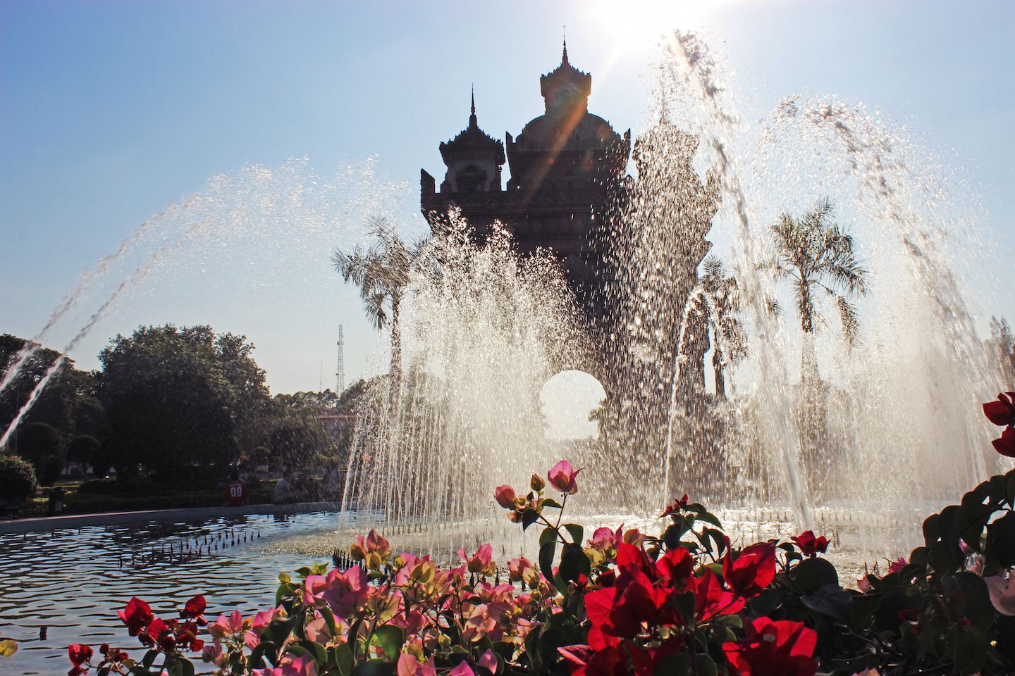 Fountain of Patuxay, Vientiane, Laos