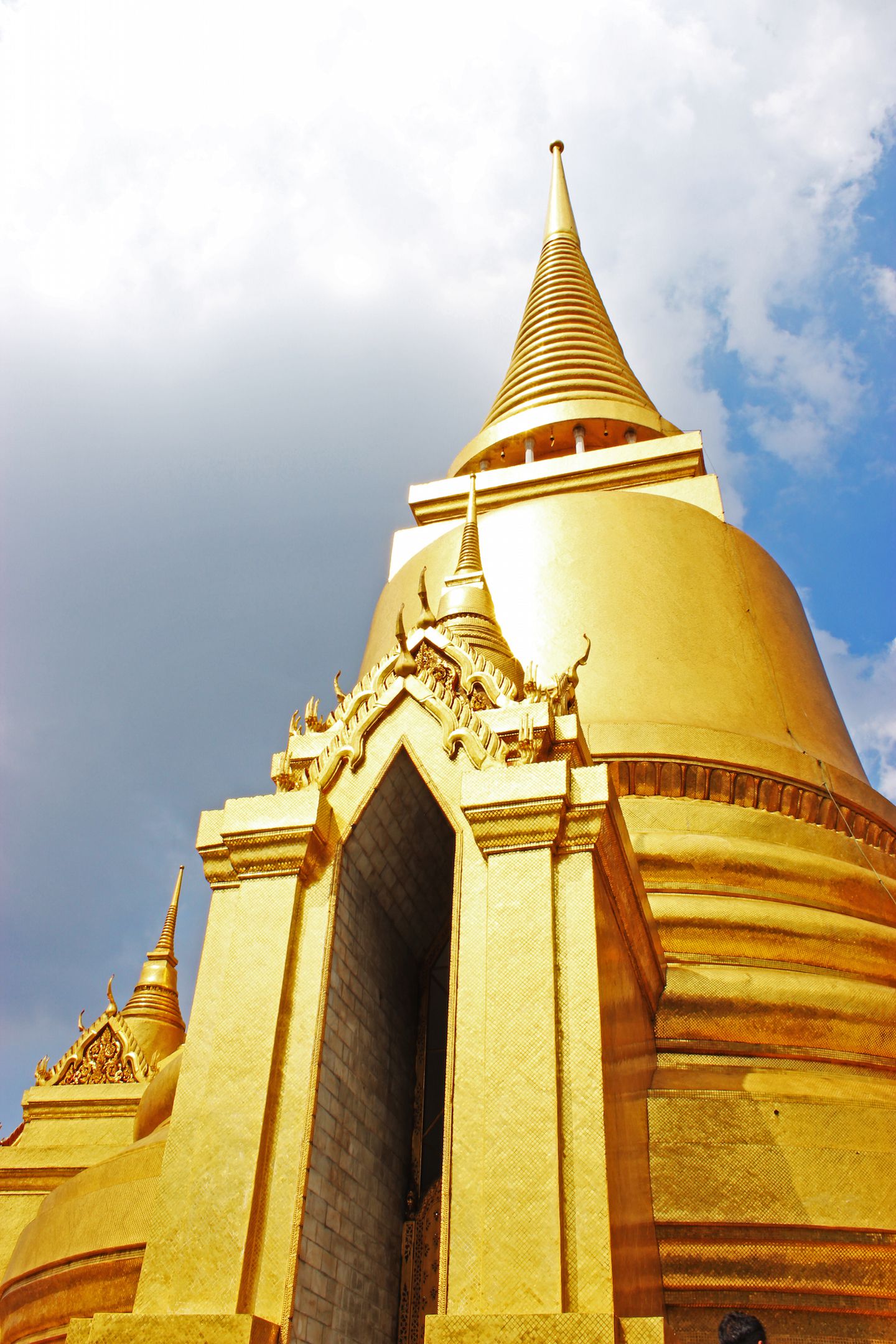 Golden chedi at the Grand Palace in Bangkok
