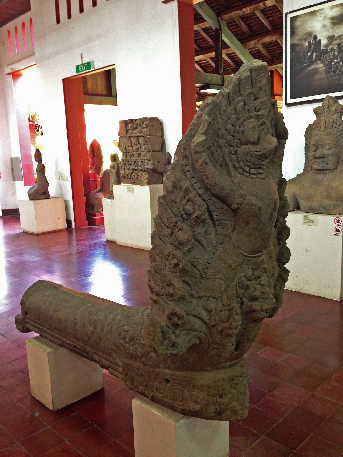 Garuda balustrade at the National Museum in Phnom Penh