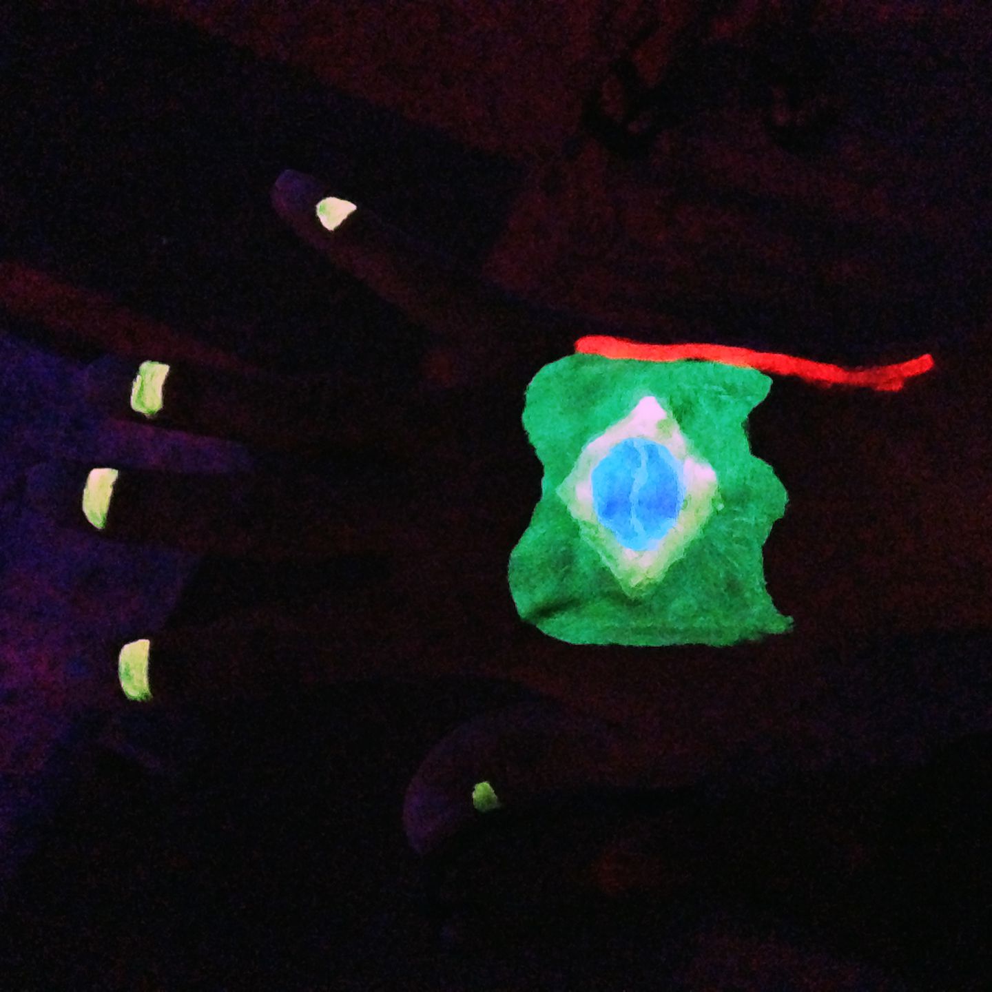 Glow-in-the-dark body paint, Koh Phangan, Thailand