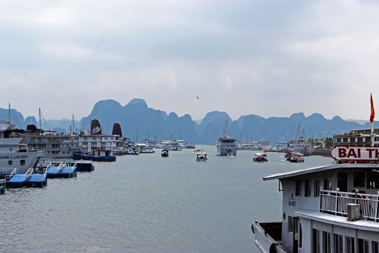 Harbor in Ha Long Bay city