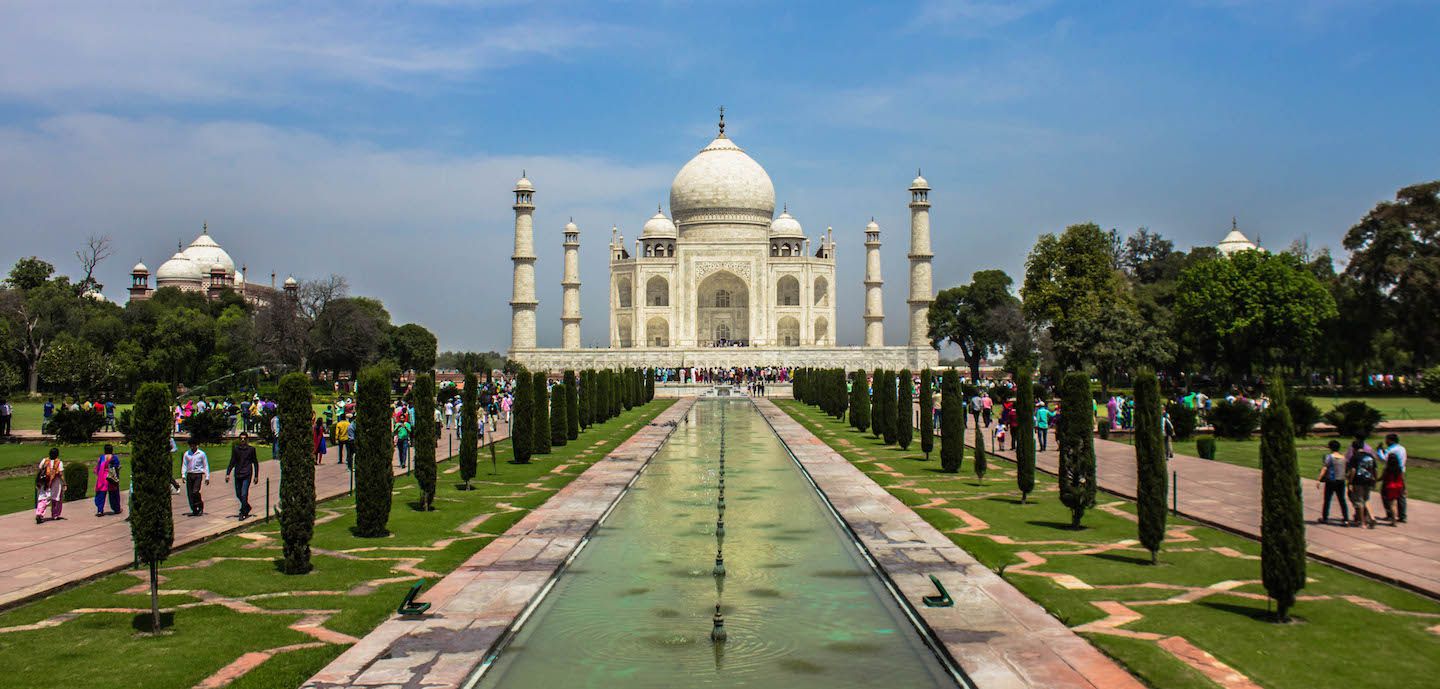 View of the Taj Mahal, Agra, India