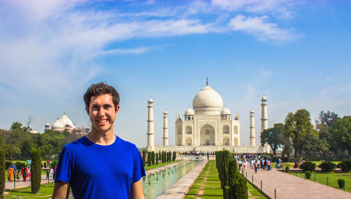 Carlos at the Taj Mahal, Agra, India
