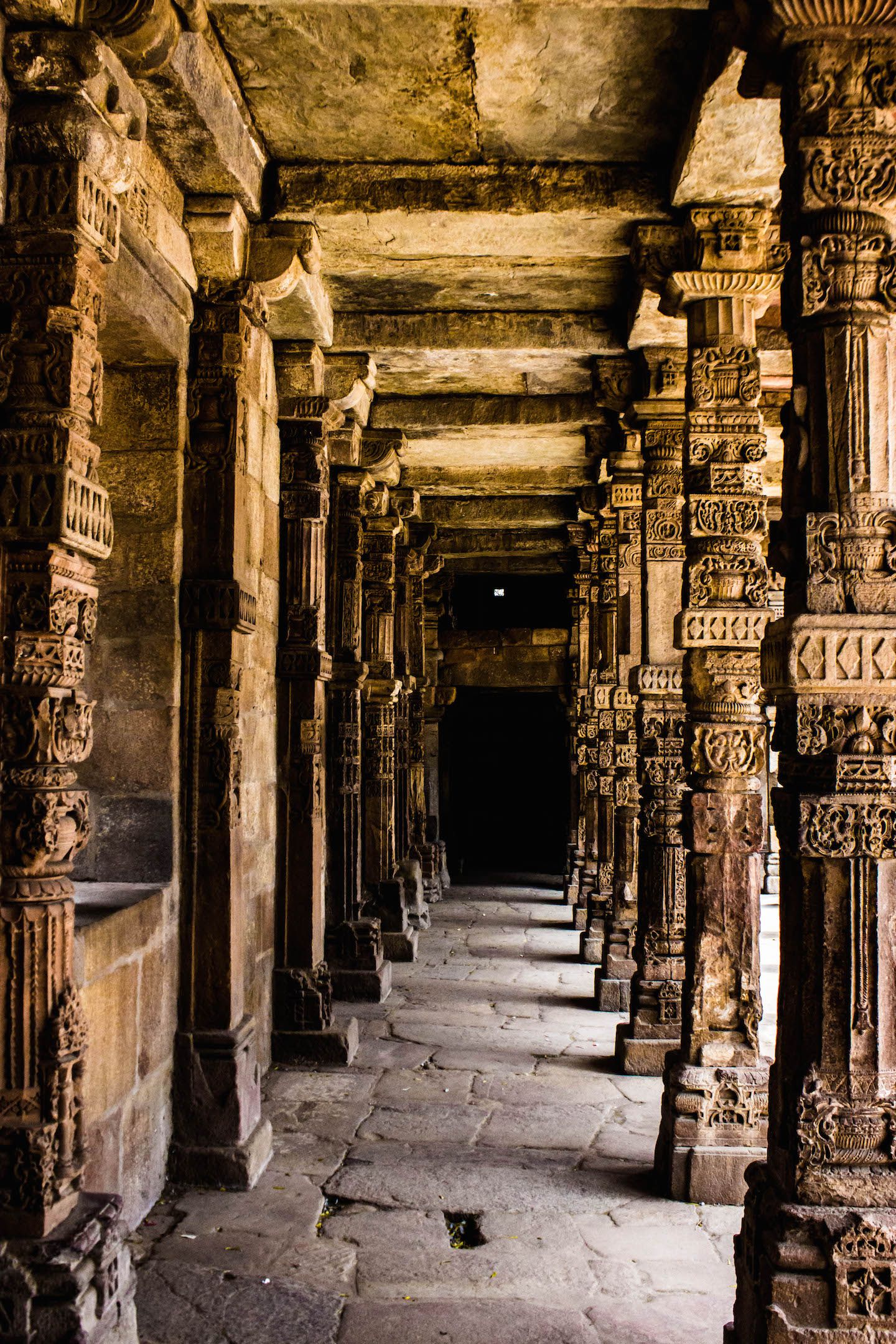 Columns at Qutb Minar, New Delhi, India