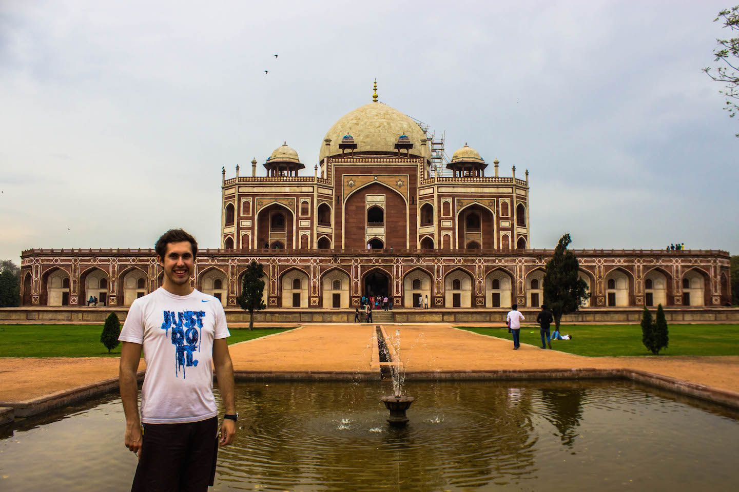 Carlos at Humayun's Tomb, New Delhi, India