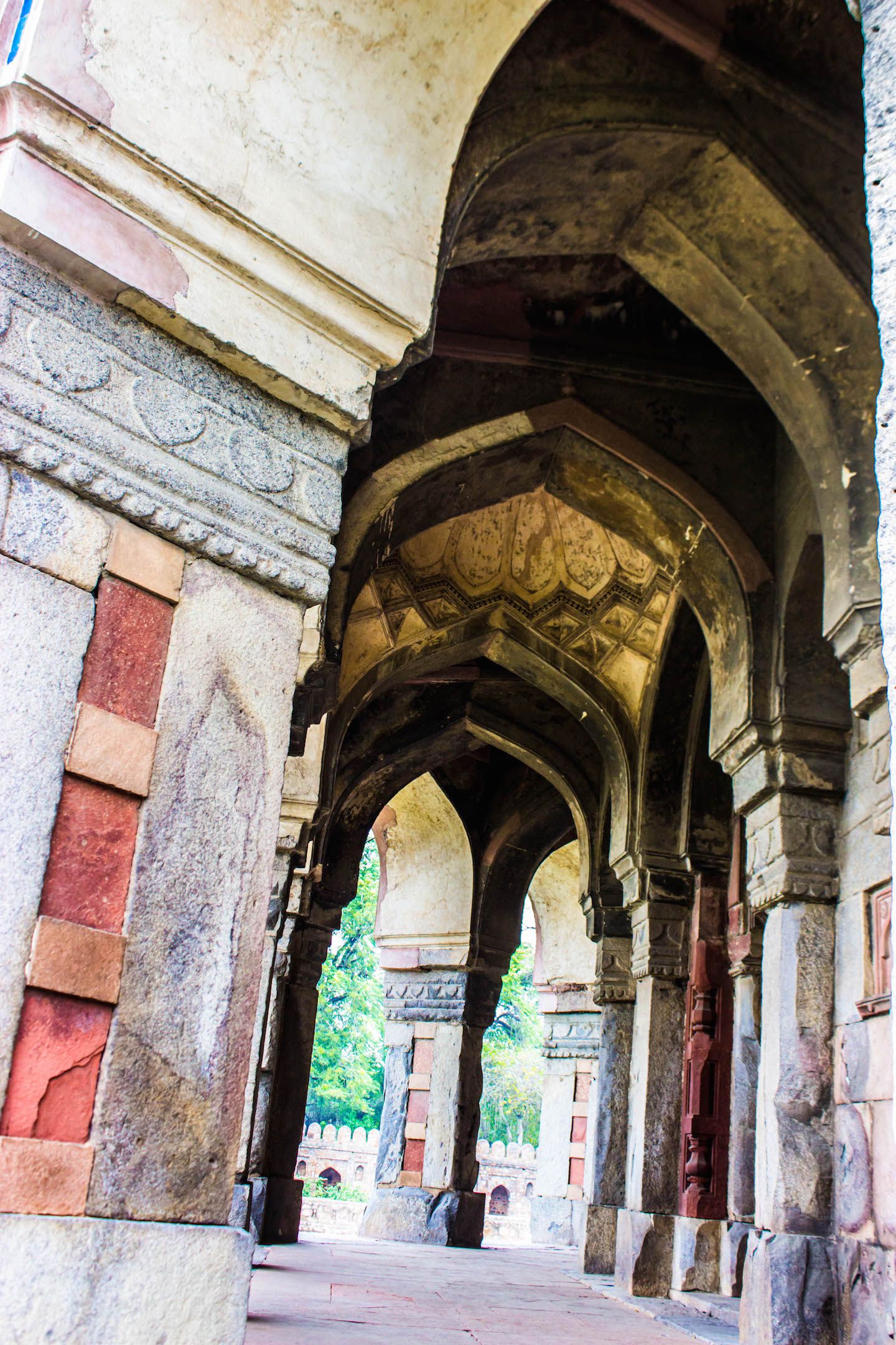 Arches at Humayun's Tomb, New Delhi, India