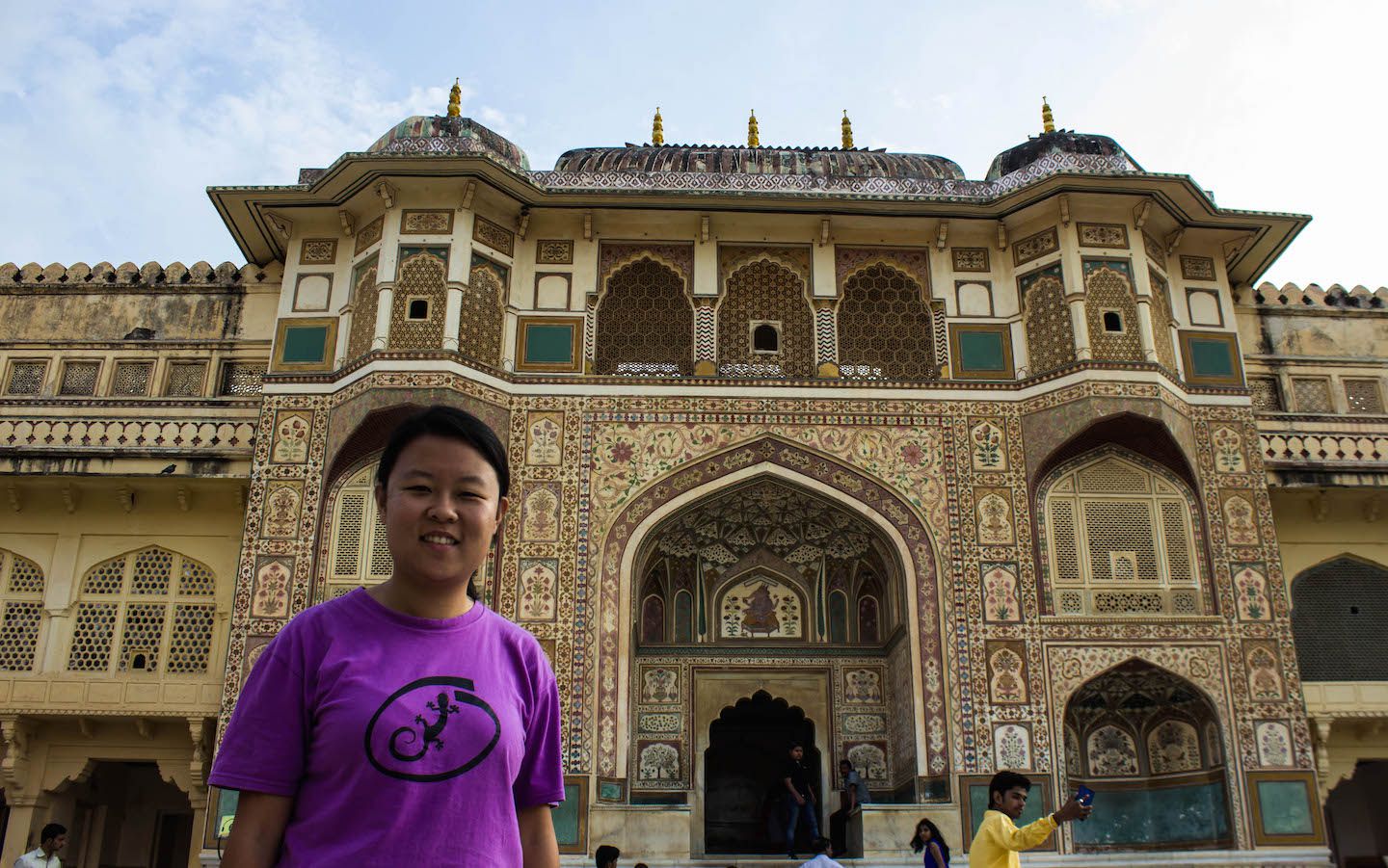 Julie at the Amer Fort, Jaipur, India