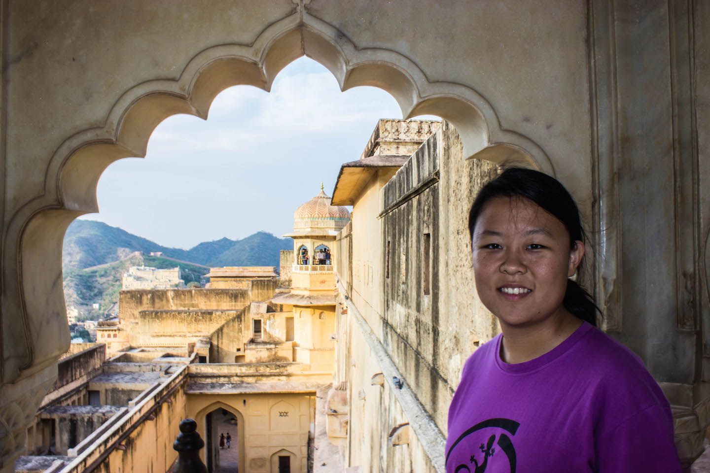 Julie at the Amer Fort, Jaipur, India