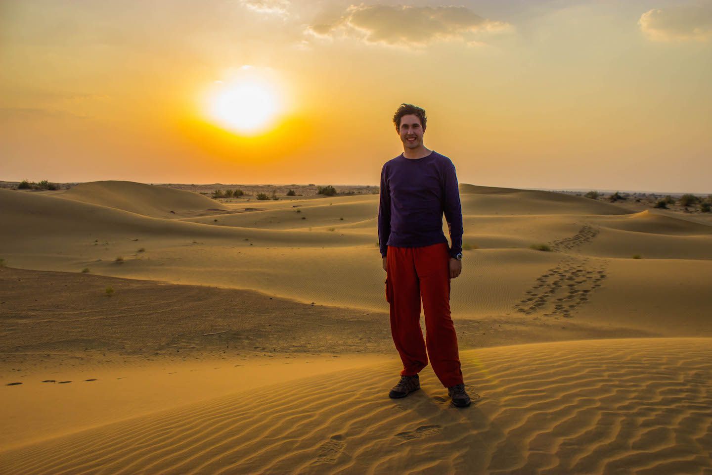 Carlos in the Thar Desert, Jaisalmer, India