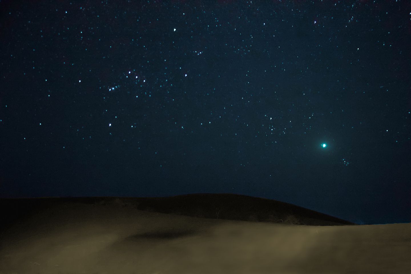 Stars in the sky of the Thar Desert, Jaisalmer, India