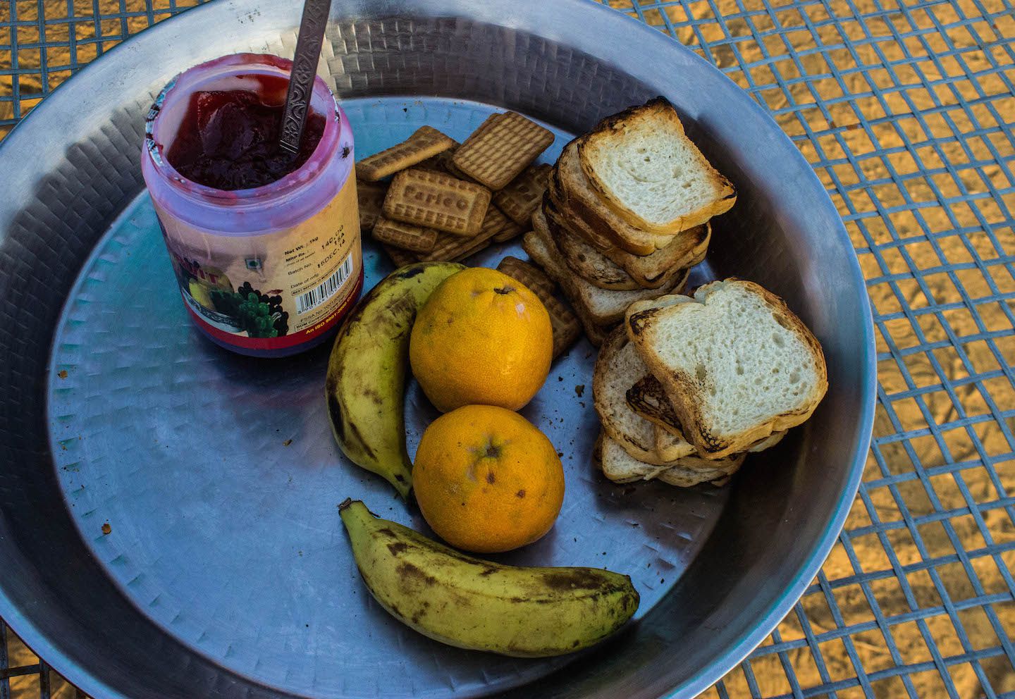 Our breakfast, Thar Desert, Jaisalmer, India