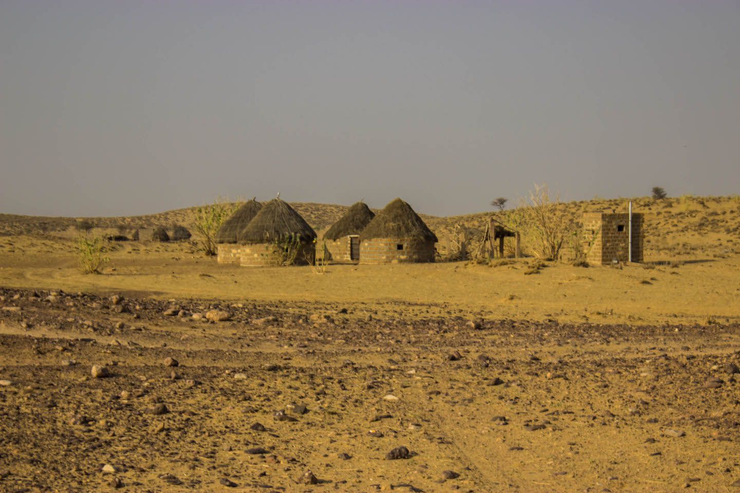 Local village in the Thar Desert, Jaisalmer, India