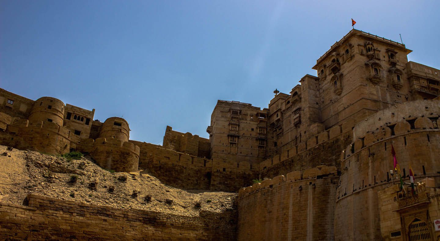 Inside the walls of the Jaisalmer Fort, Jaisalmer, India