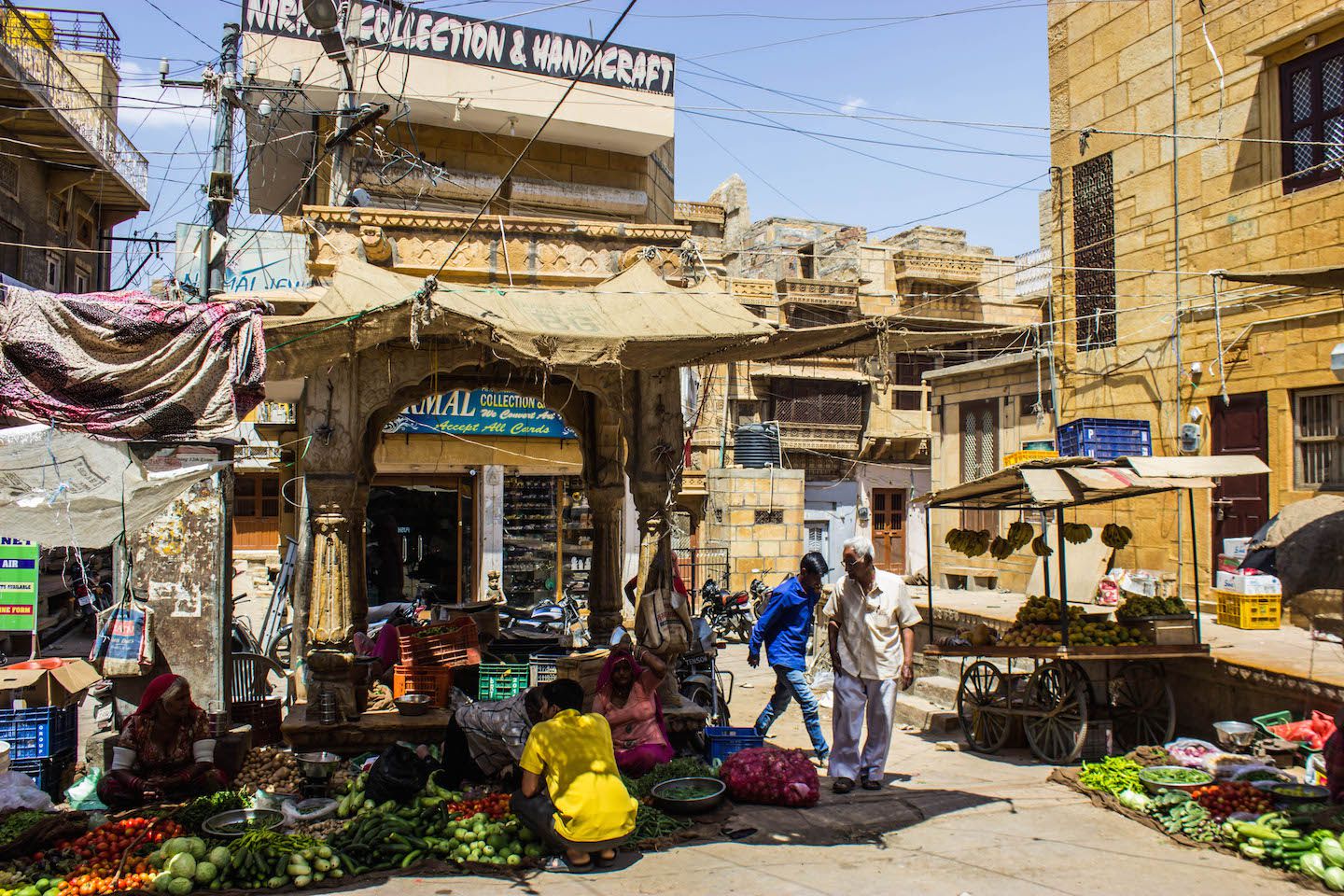 Local market in Jaisalmer, India