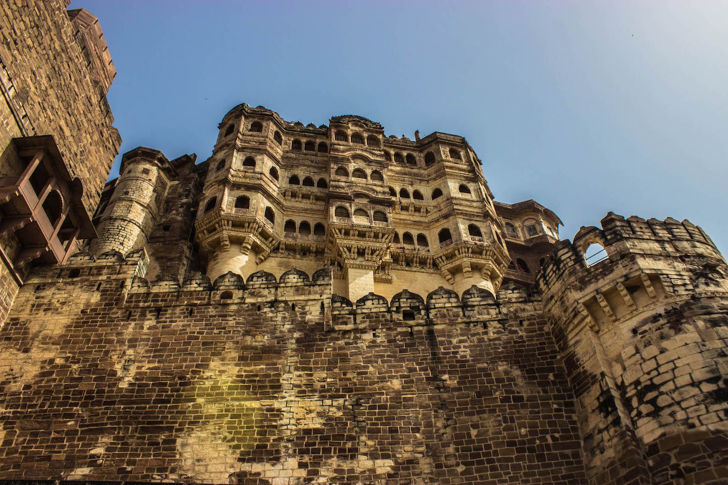 Inside the Mehrangahr Fort, Jodhpur, India