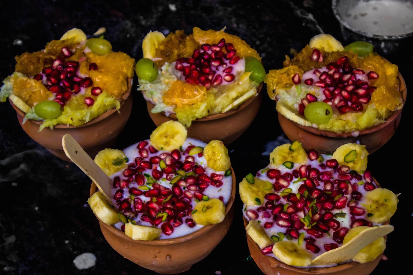 Mixed fruit lassis, India