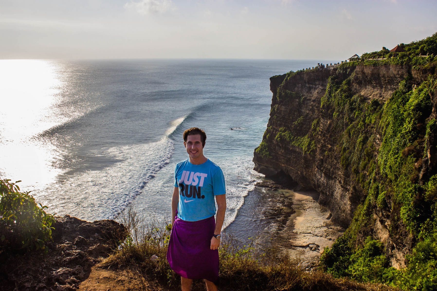 Carlos at the cliffs of Uluwatu, Bali, Indonesia