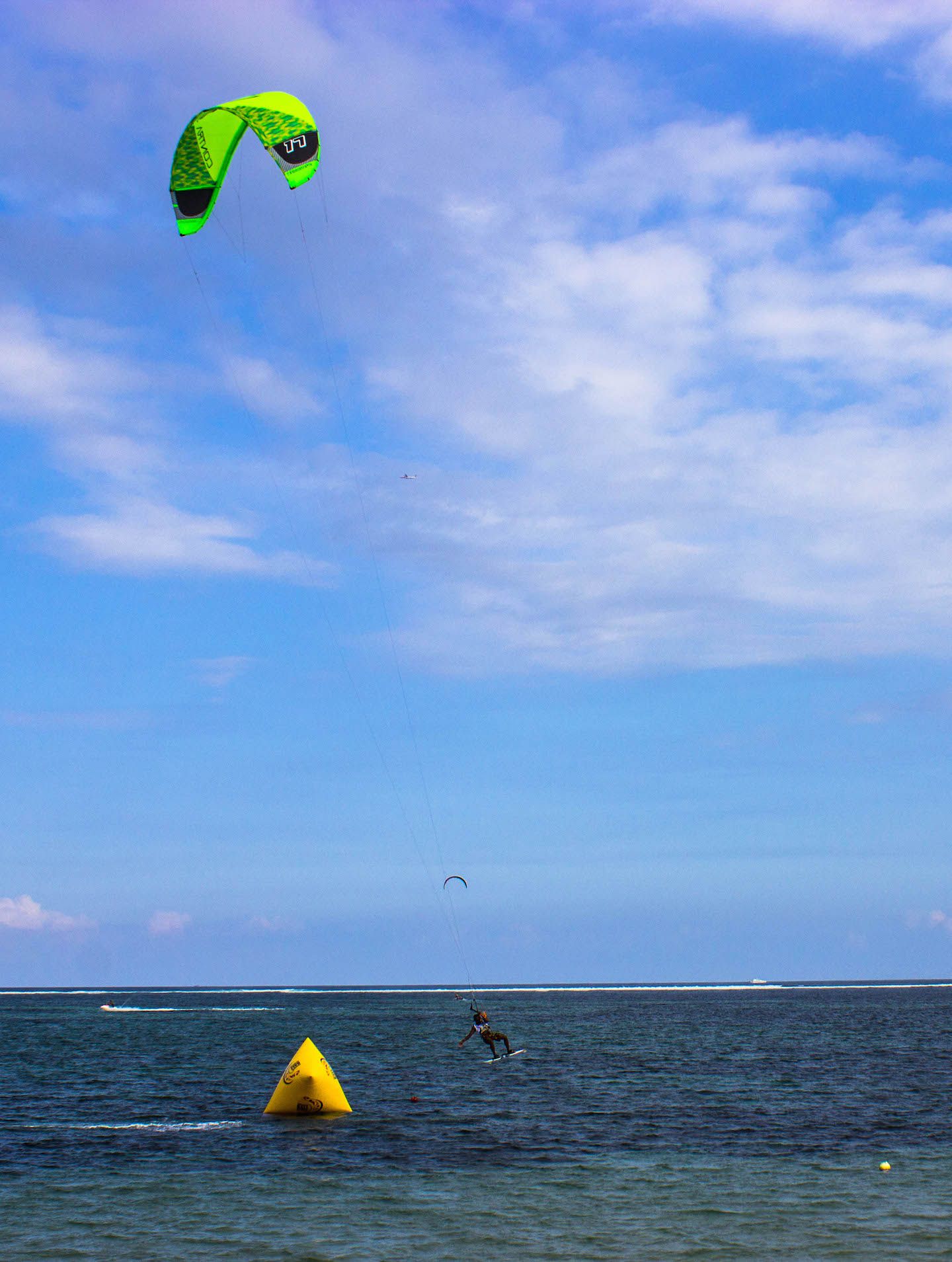 Kitesurfing freestyle competition, Sanur Beach, Bali, Indonesia