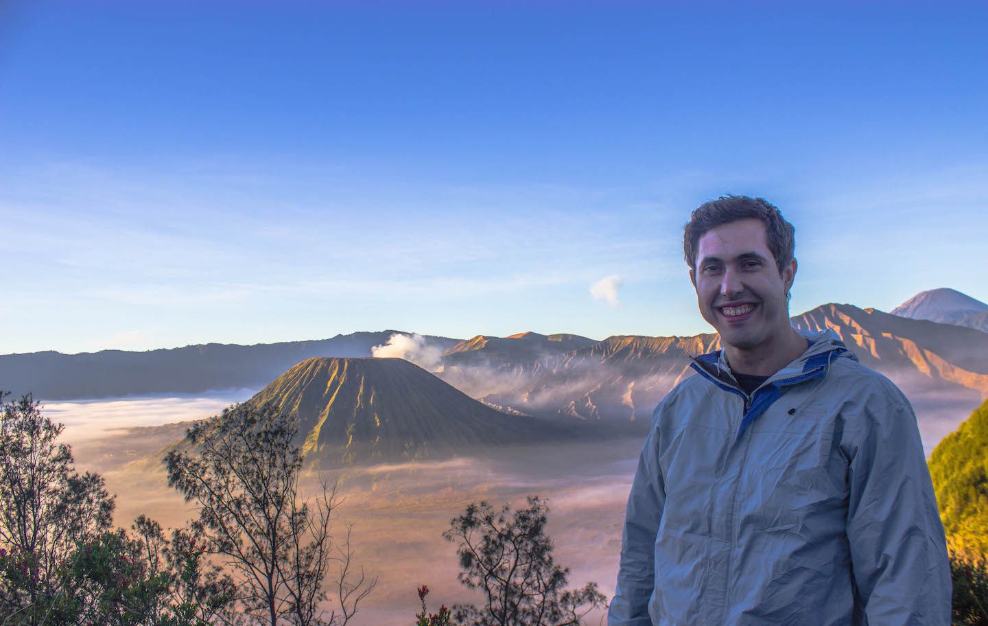 Carlos overlooking Mt. Bromo, Indonesia