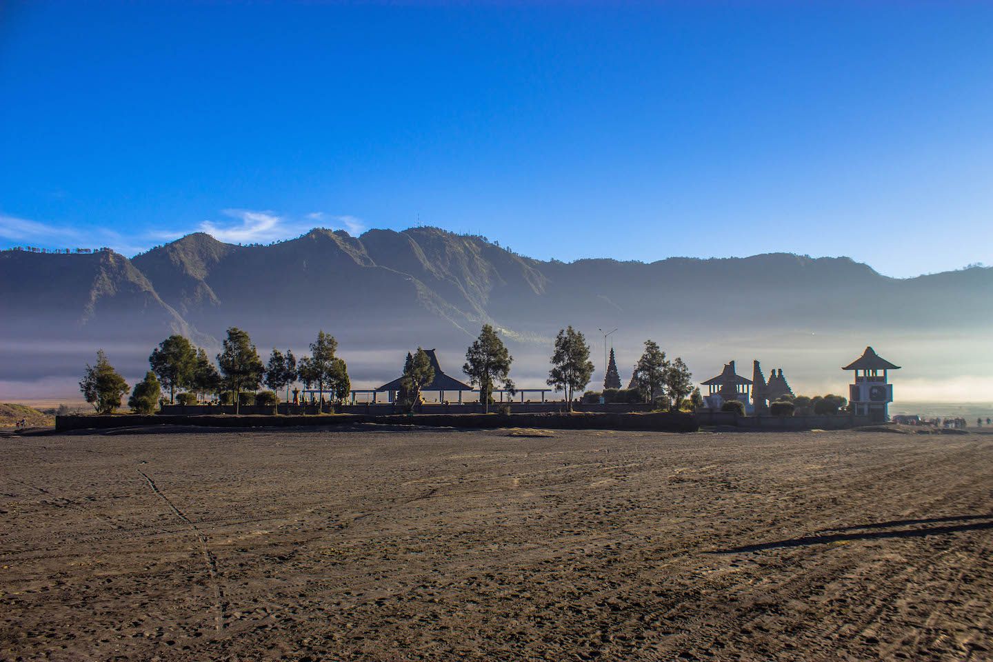 Poten temple on the sea of sand, Indonesia