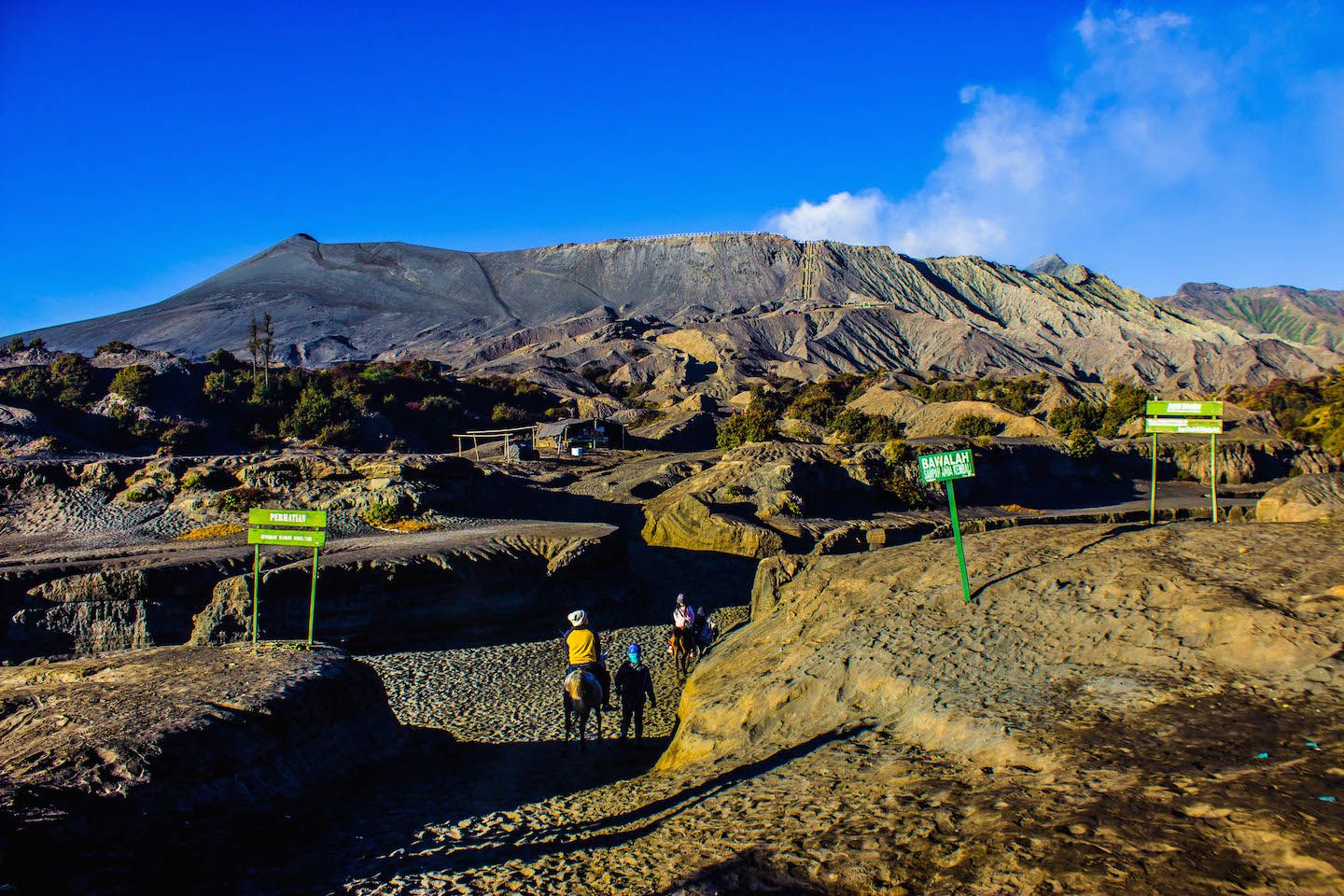 Way up to the crater of Mt. Bromo, Indonesia