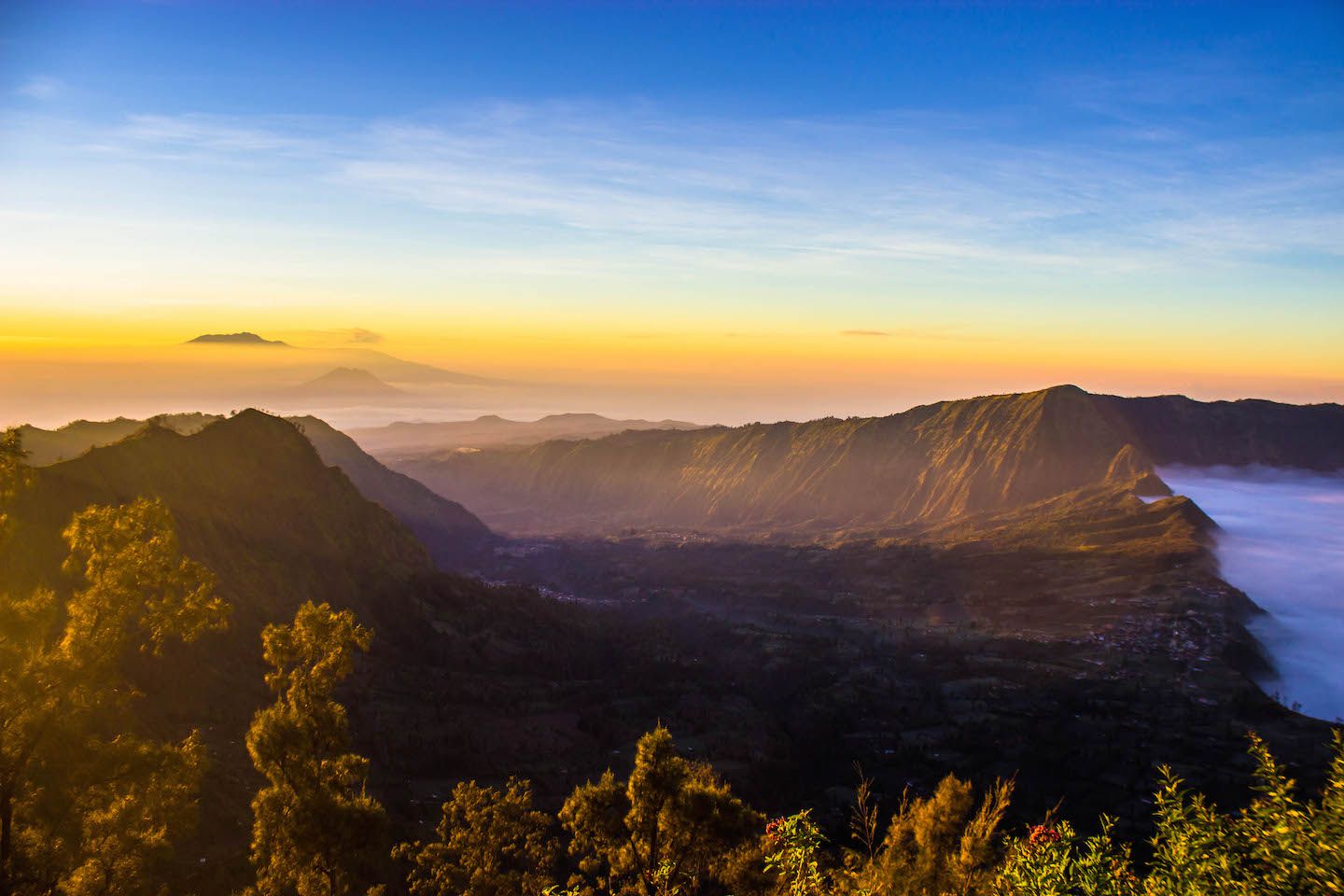Cemoro Lawang valley, Indonesia