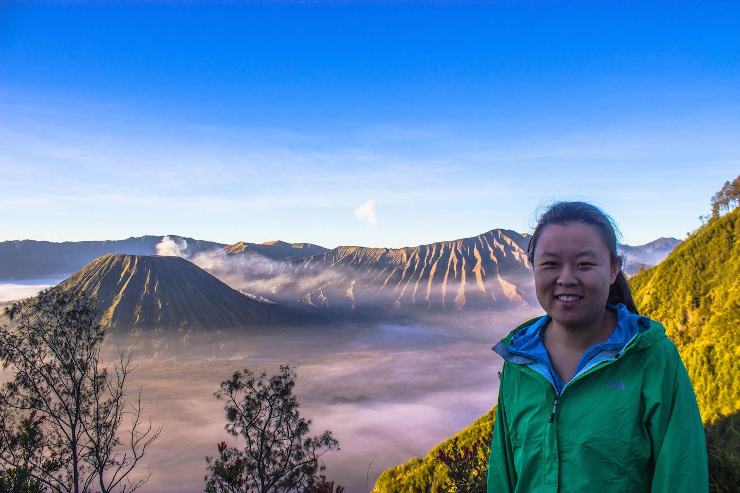 Julie at Mr. Bromo, Indonesia