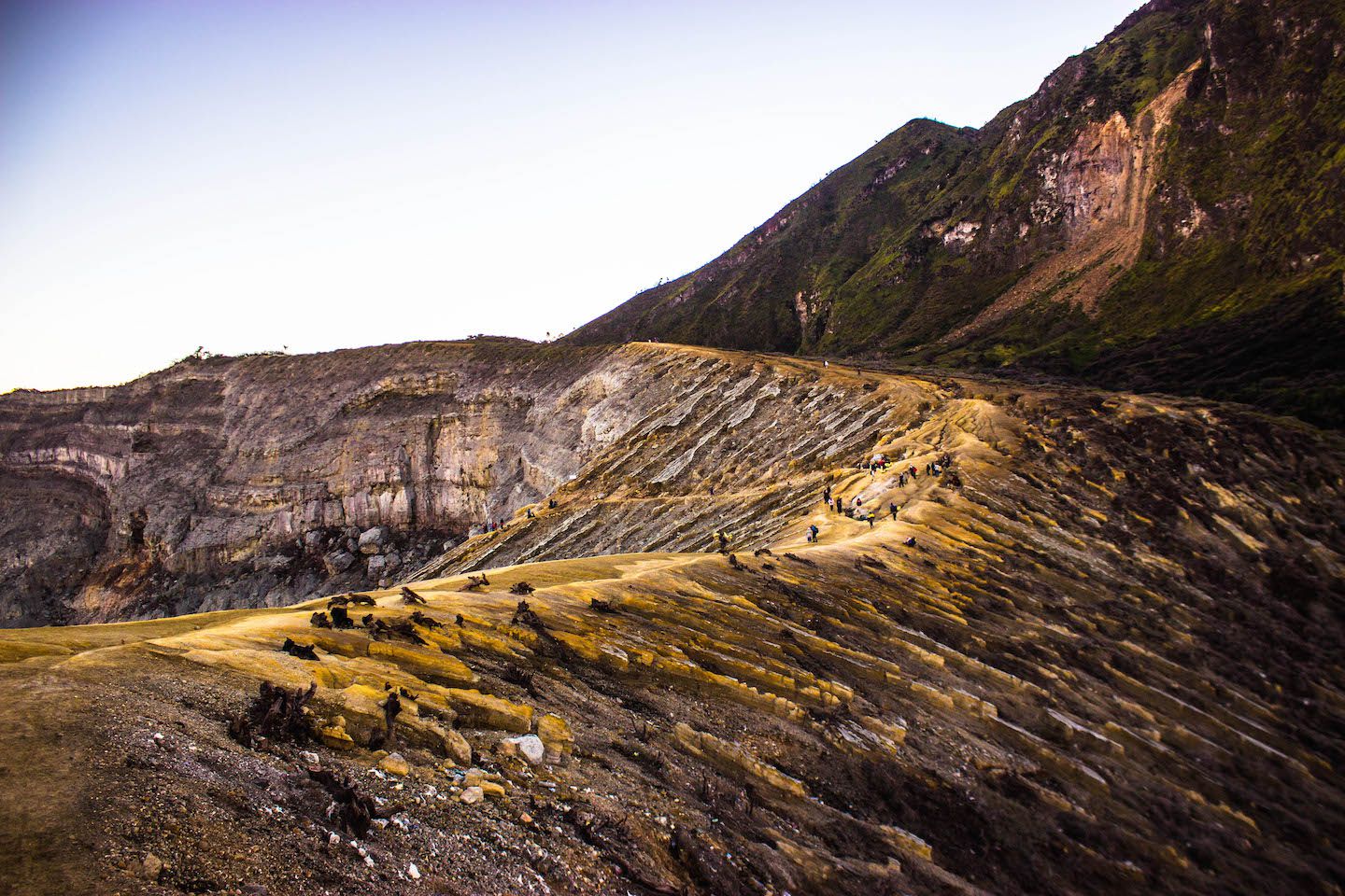 Beautiful landscape at Mt. Ijen, Indonesia