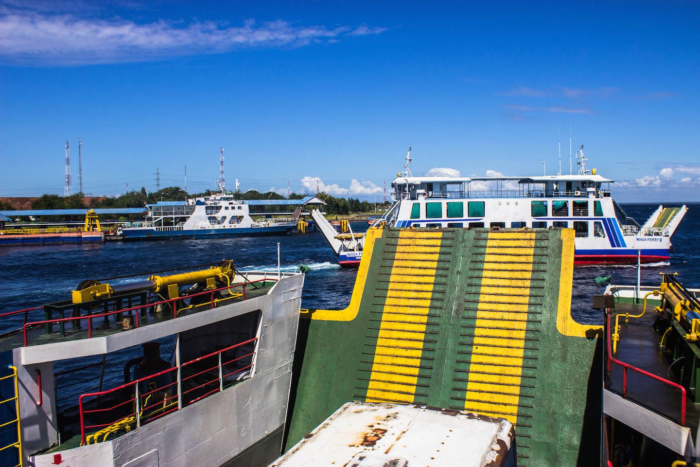 Ferry from Java to Bali, Indonesia