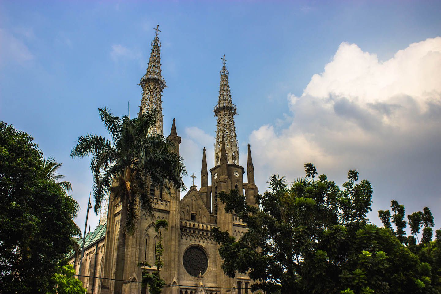View of the Dutch Cathedral, Jakarta, Indonesia