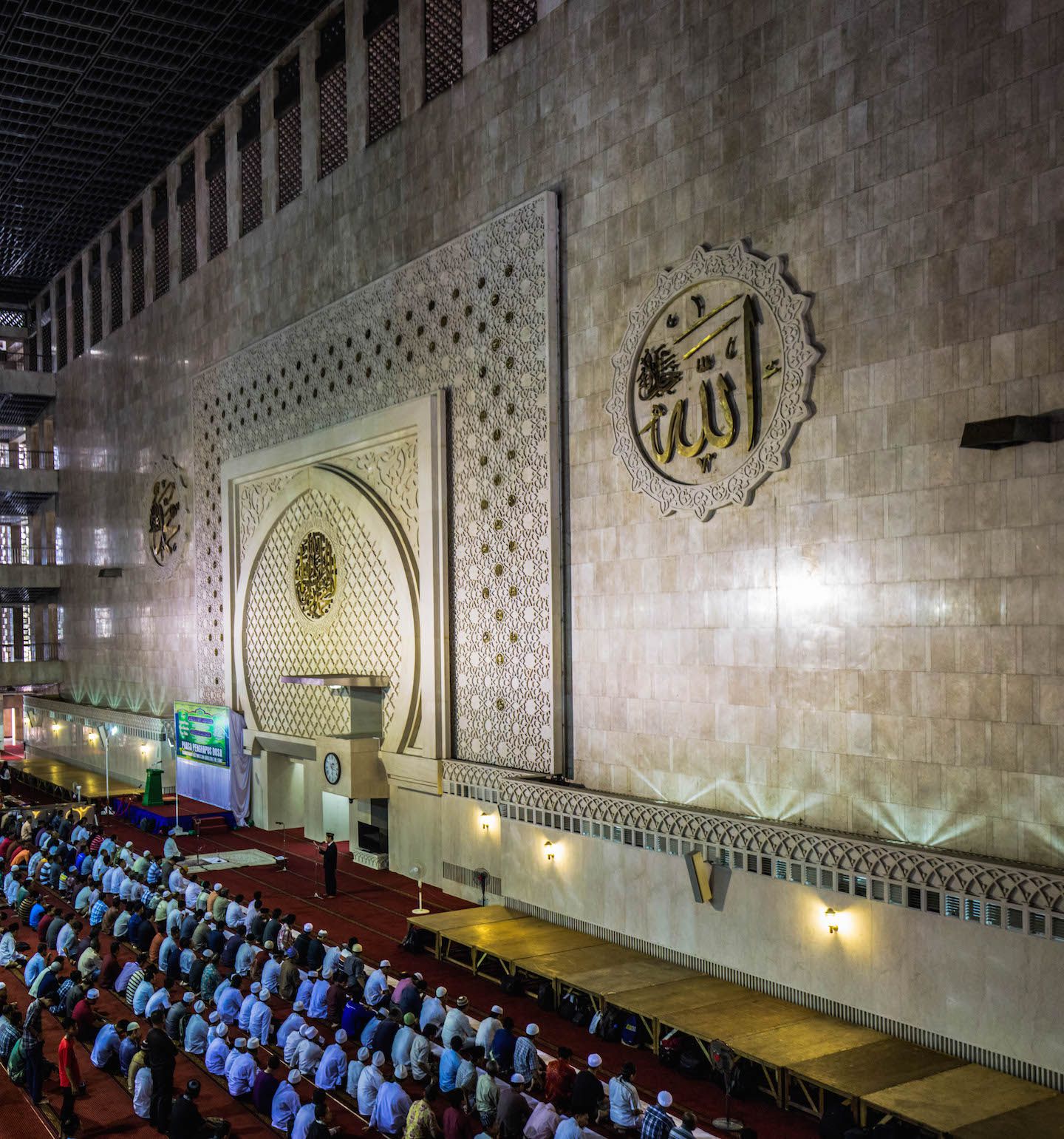 Praying at Masjid Istiqlal, Central Jakarta, Indonesia
