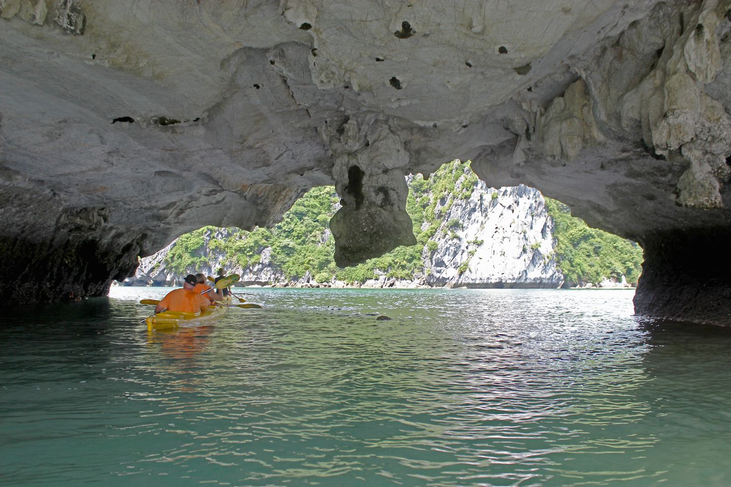 Inside the cave