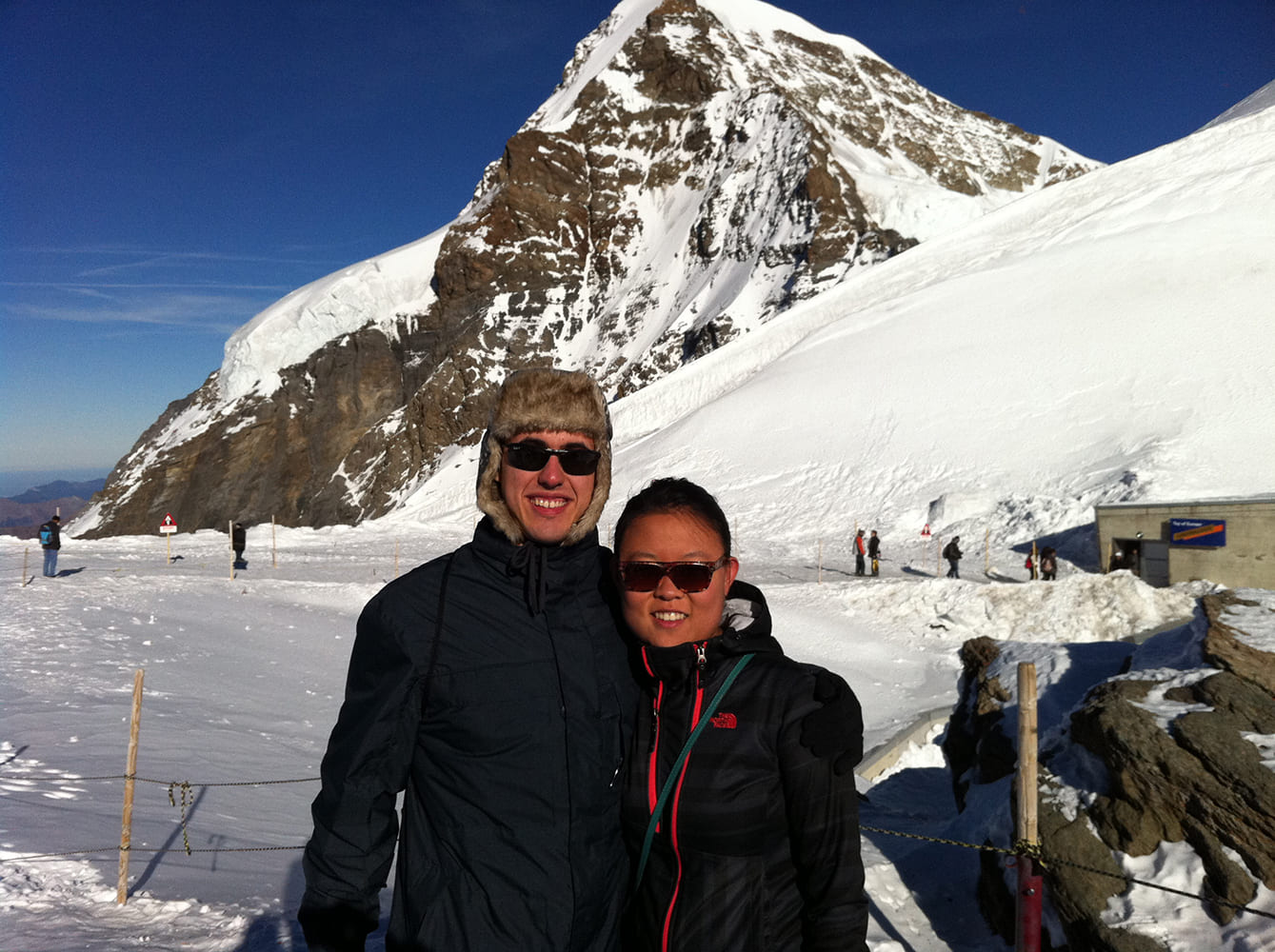 Julie and Carlos at Jungfrau, Switzerland