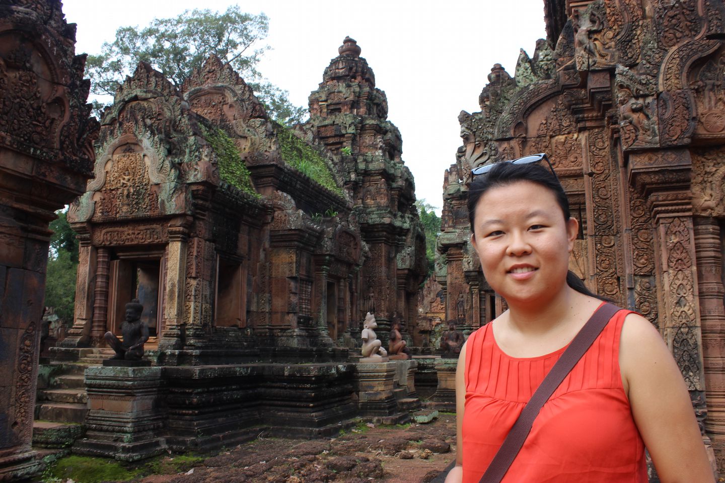 Julie at Banteay Srei