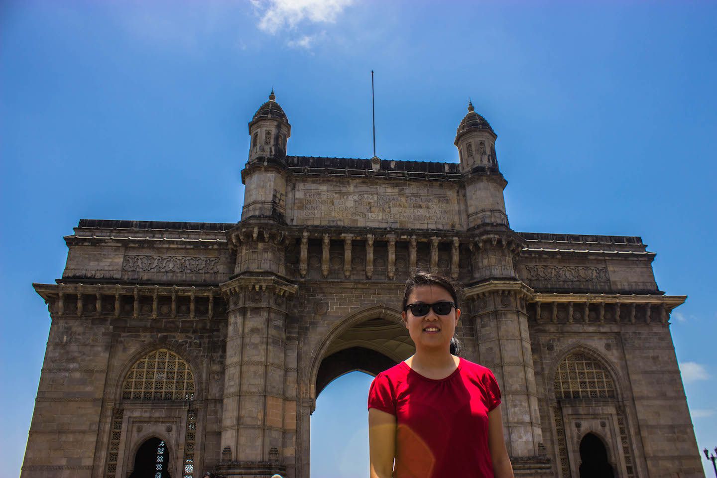Julie at Gateway to India, Mumbai, India