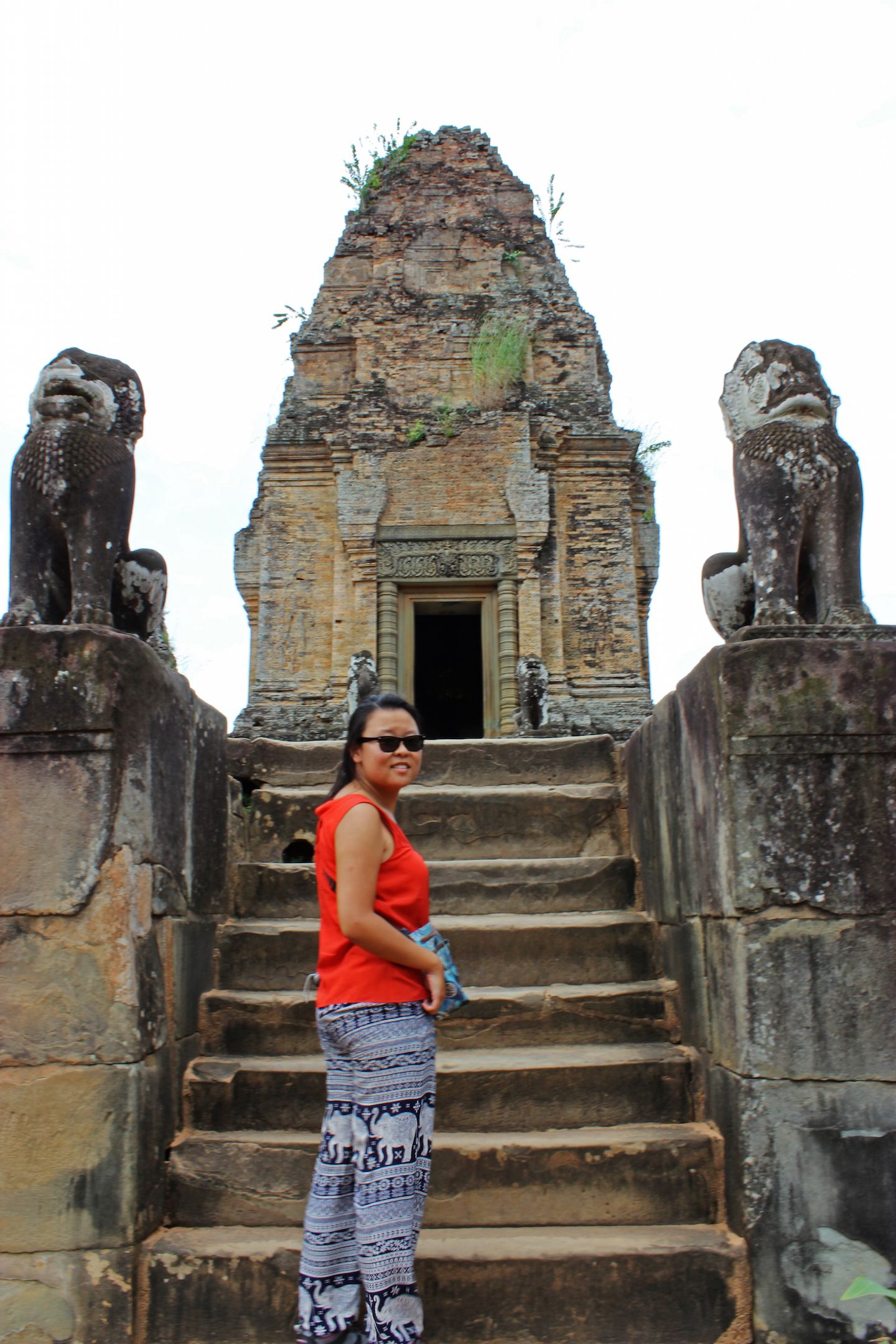 Julie at the East Mebon