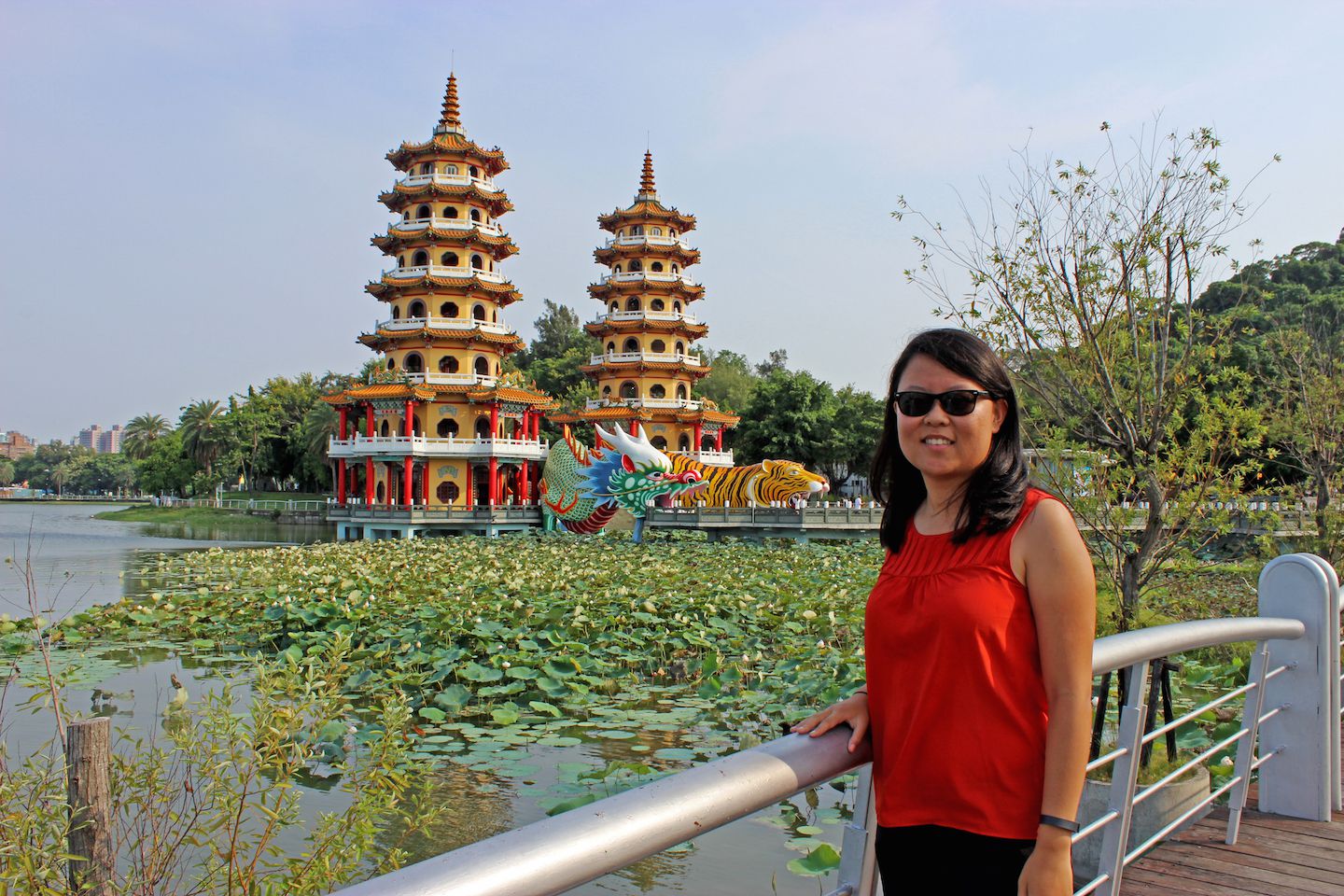Julie at the Lotus Pond in Kaohsiung