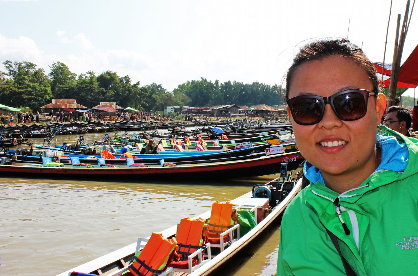 Julie at the Sunday Market, Inle Lake, Myanmar