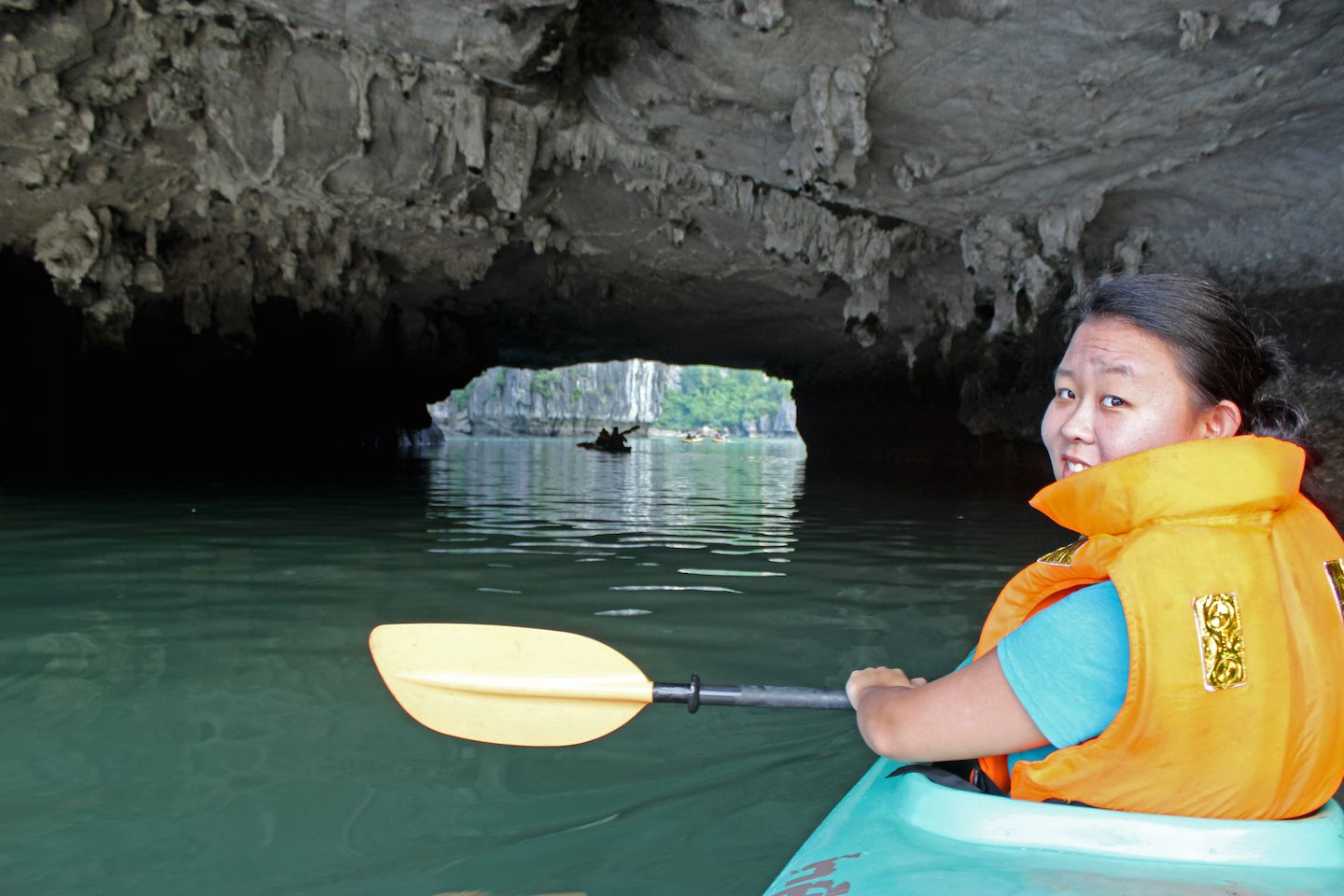 Kayaking in Ha Long Bay