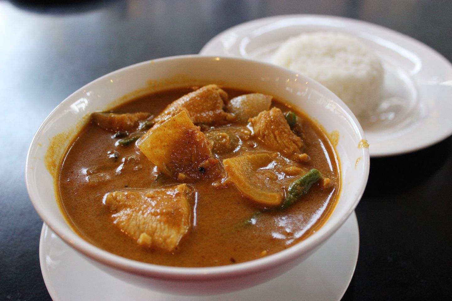 Khmer curry with rice
