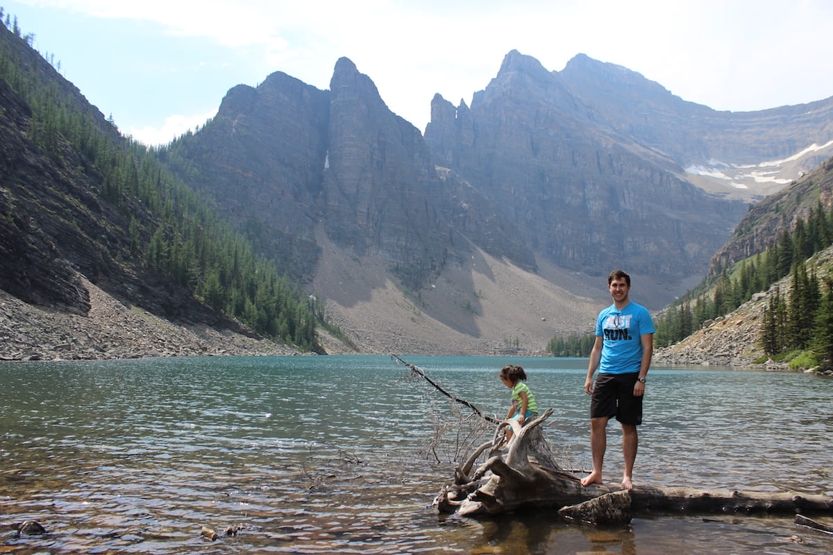 Rewarding view of Lake Agnes.
