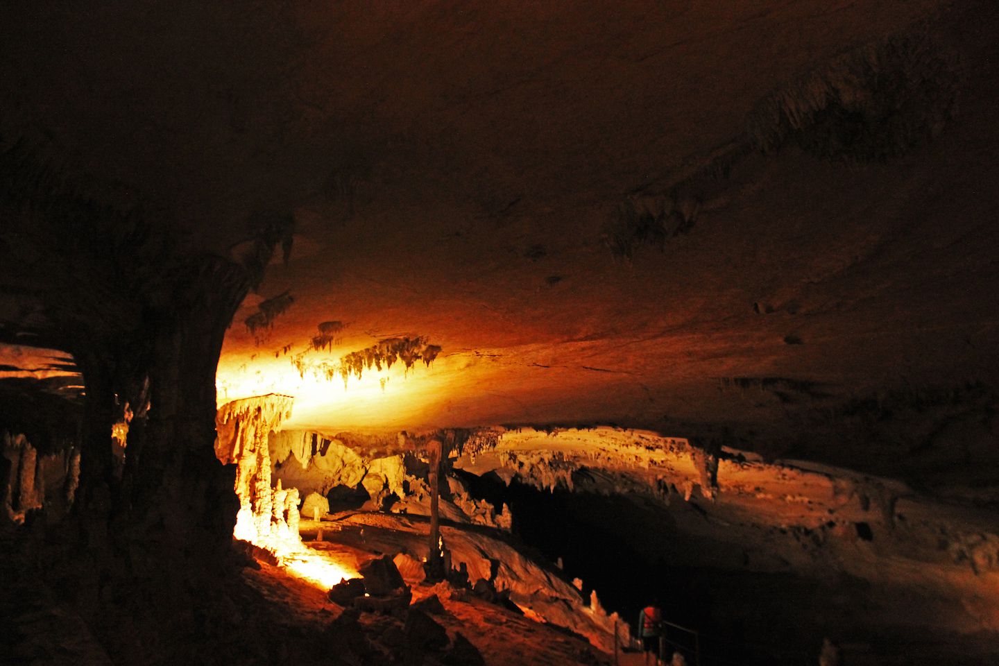 Lit up part of the cave, Konglor Cave, Laos