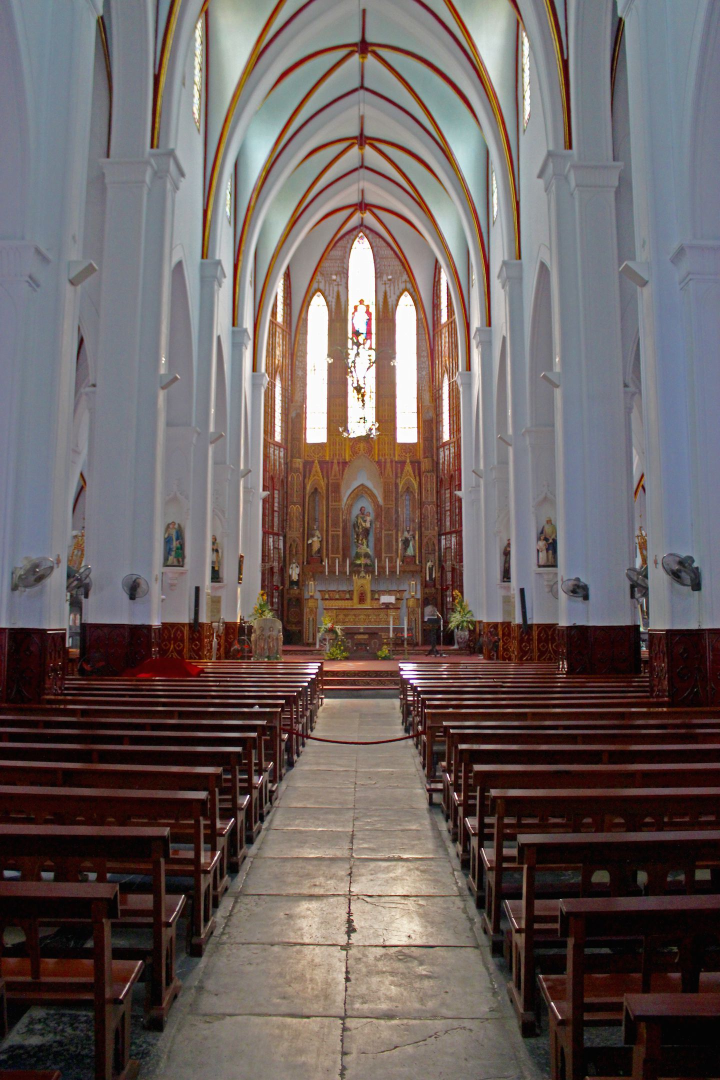 Main isle at St. Joseph's Cathedral